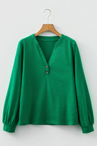 Henley Christmas Top - Green