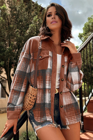 Corduroy Brown Shacket