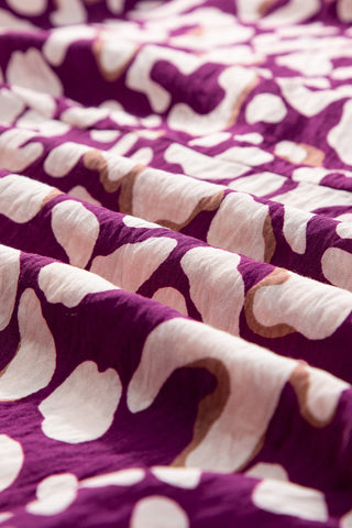 Leopard Sundress Dress - Dark Mauve