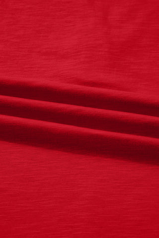 Henley Christmas Top - Red