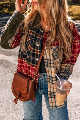 Apple Orchard Shacket - Green and Brown