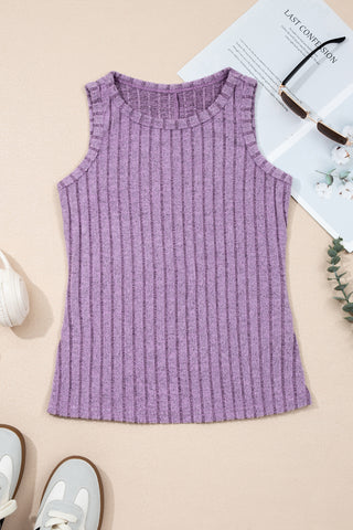 Mineral Washed Tank - Purple