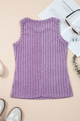 Mineral Washed Tank - Purple