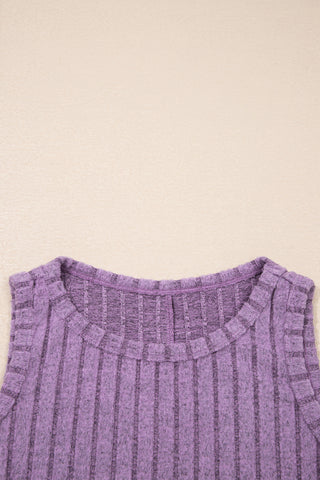 Mineral Washed Tank - Purple