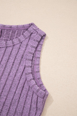 Mineral Washed Tank - Purple