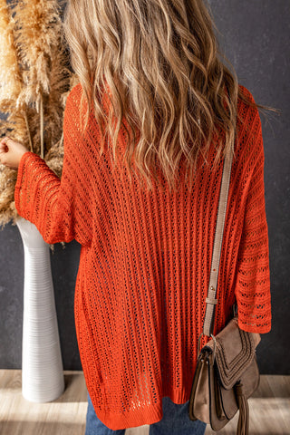 Lightweight Cardigan - Orange