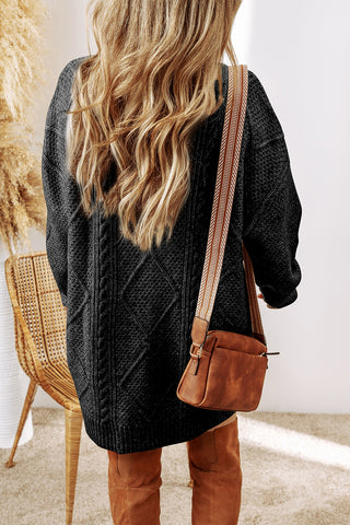 Fall Sweater Dress - Black