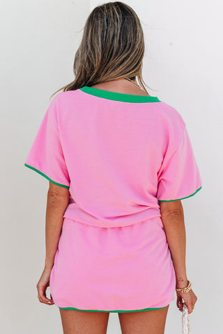 Skirt Set - Pink and Green