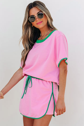 Skirt Set - Pink and Green