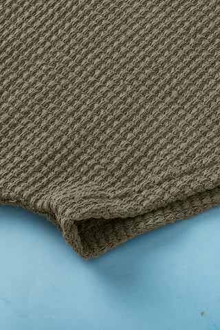 Crochet Back Top - Olive