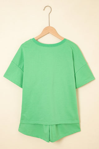 Casual Saturday Short Set - Lime
