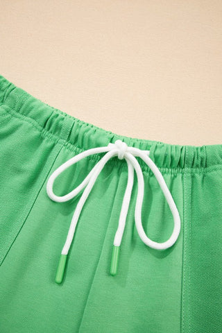 Casual Saturday Short Set - Lime