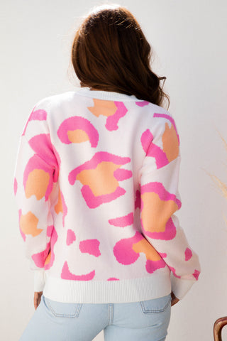 Pink Lemonaid Animal Print Cardigan