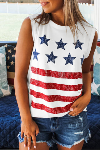 Stars and Stripes Sleeveless Top