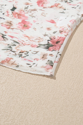 Fall Floral Fitted Shirt - Ivory