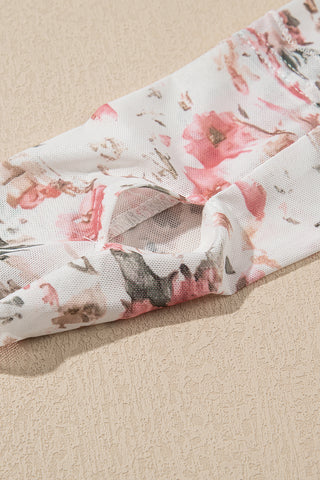 Fall Floral Fitted Shirt - Ivory