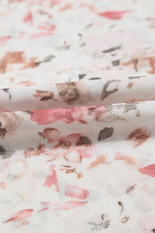 Fall Floral Fitted Shirt - Ivory