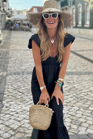 Sweet Summer Maxi Dress -  Black