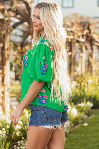 Fresh Spring Morning Top - Green - Ships 5/12