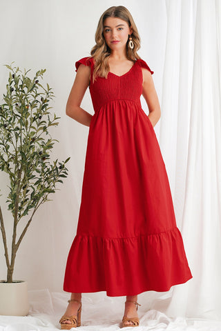 Sweet Summer Maxi Dress - Red