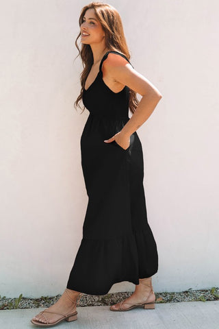 Sweet Summer Maxi Dress -  Black