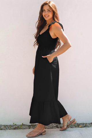 Sweet Summer Maxi Dress -  Black