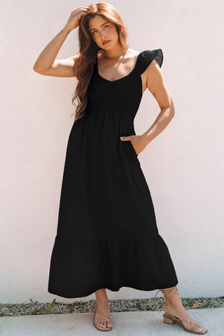 Sweet Summer Maxi Dress -  Black