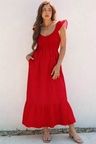 Sweet Summer Maxi Dress - Red