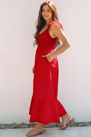 Sweet Summer Maxi Dress - Red