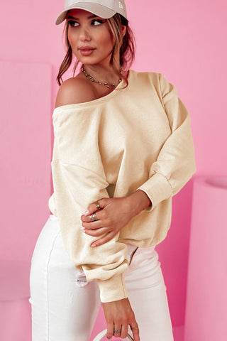 Bow Back Sweatshirt - Apricot