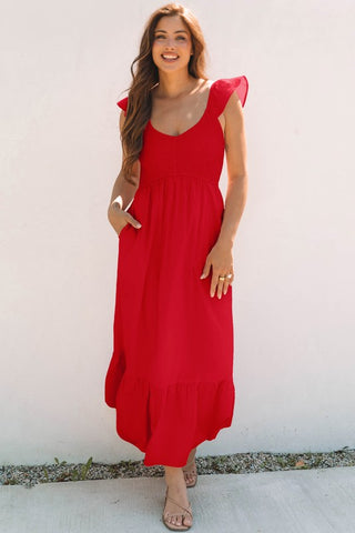 Sweet Summer Maxi Dress - Red