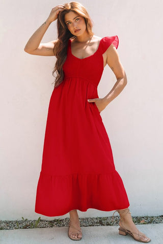 Sweet Summer Maxi Dress - Red