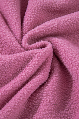 Fleece Sherpa Crew Neck - Pink