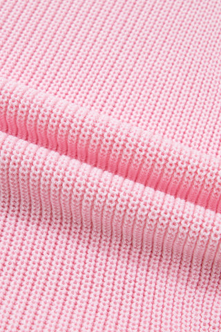 Button Up Sweater Tank - Pink