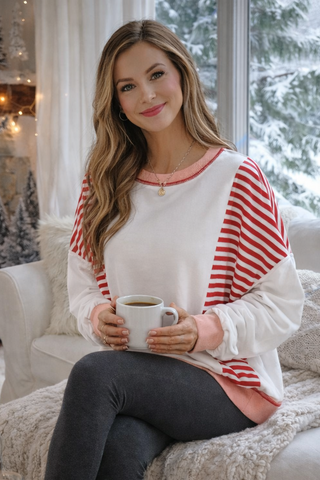 Oversized Red Sweatshirt