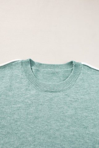 Side Seam Soft Sweater - Moonlit Jade