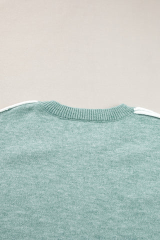 Side Seam Soft Sweater - Moonlit Jade