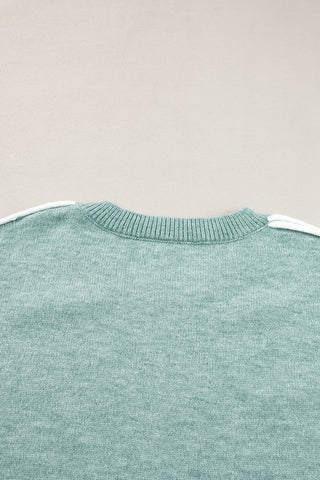 Side Seam Soft Sweater - Moonlit Jade
