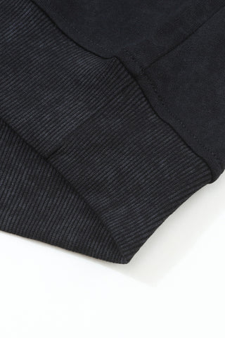 Mock Neck Sweatshirt - Black