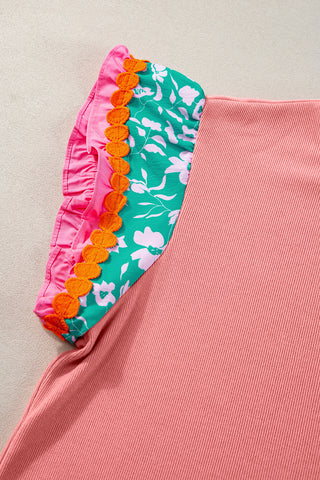 Summer Frills Top - Green - Ships 4/23