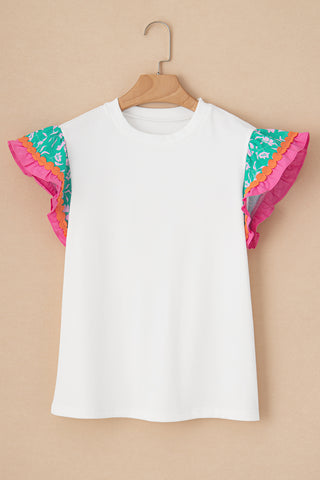 Summer Frills Top - White