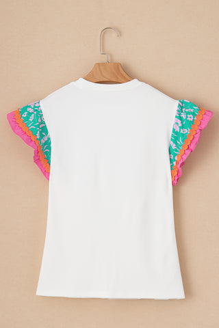 Summer Frills Top - White