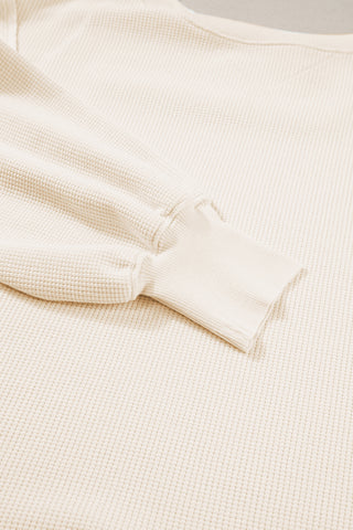 Fall Embrace Flowy Top - Off White