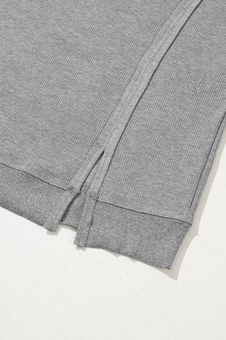 Fall Embrace Flowy Top - Gray
