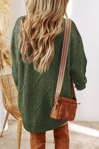 Fall Sweater Dress - Green