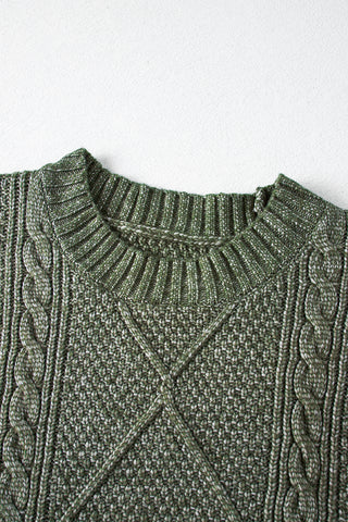 Fall Sweater Dress - Green