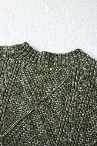 Fall Sweater Dress - Green