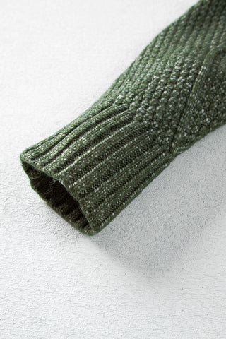 Fall Sweater Dress - Green