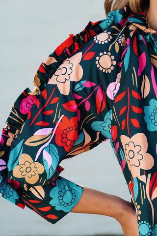 Night Garden Shift Dress