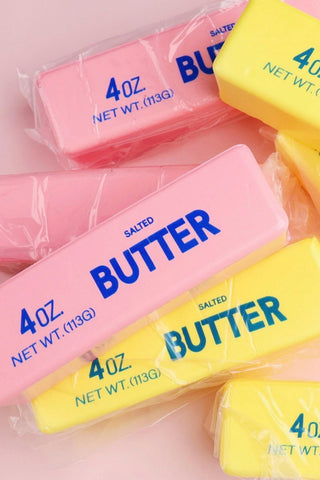 Squishy Butter Stick Stress Toy - Pink or Yellow